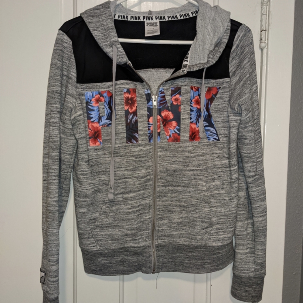 PINK zip up hoodie